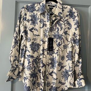 Chaps by Ralph Lauren, Paisley Print, No Iron Shirt, NWT